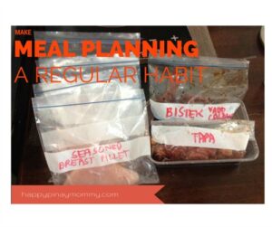 meal planning as a regular habit