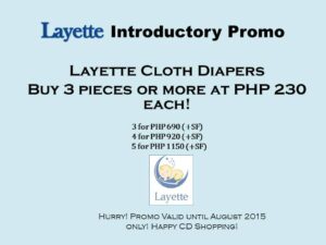 Ongoing CLoth Diaper Sales and Promos