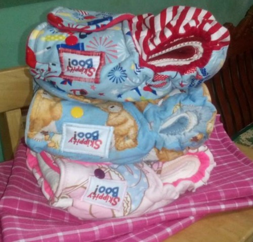 Skippity Boo! Hybrid Fitted Cloth Diapers. (Photo taken from the FB Page of Skippity Boo!)