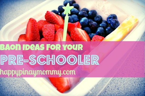 Snack Baon Ideas for Pre-schoolers