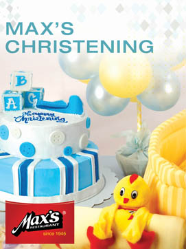 Max's restaurant also offers Baptismal or Christening Party packages in almost all of their branches. (Photo taken from their website)