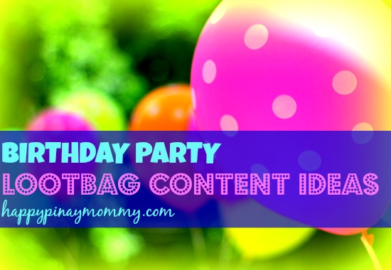 Looking for Birthday Party Lootbag Content Ideas in the Philippines? Read up. (Photo Credits)