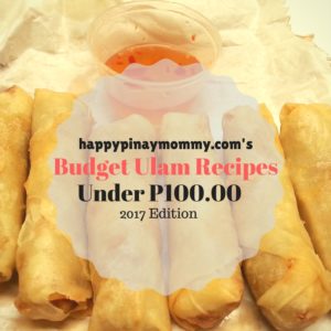 Budget Ulam Recipes below 100 pesos