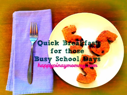 Hurried mornings? No problemo! here are some ideas for quick breakfasts for pinoy School Kids. (Photo Credits)