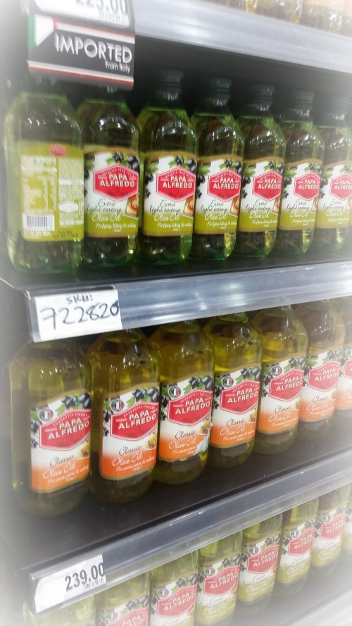 Carrier oils in supermarkets