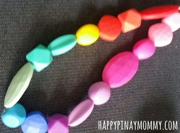 Teething necklaces can be a great on the go teether for babies.