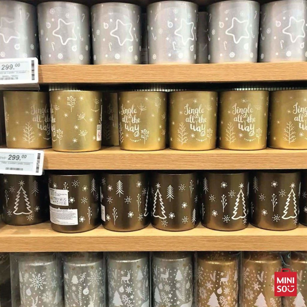 Holiday-Themed Scented Candles are available at Miniso for P299.00