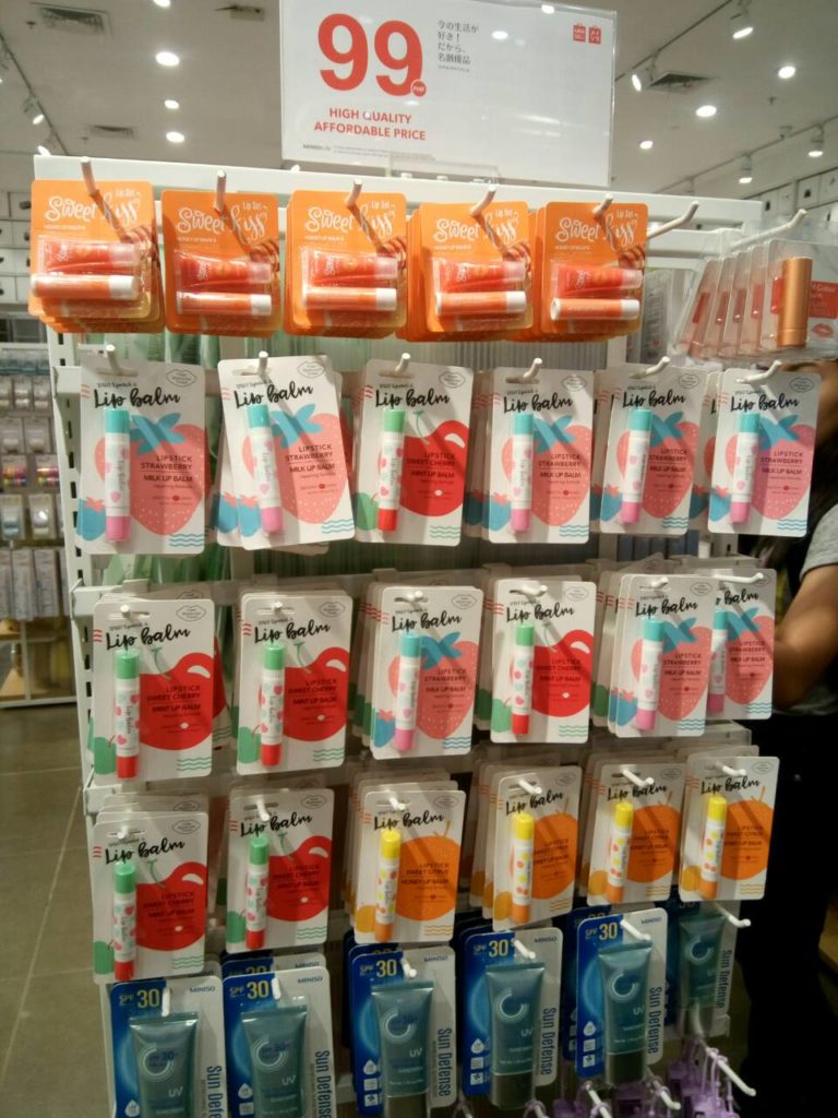 Lip Balms and Tubes Start at P99.00 at Miniso Branches