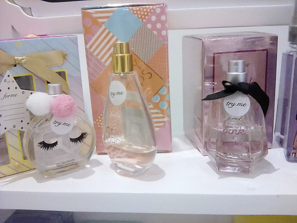 For Me carries an affordable perfume line, that are light and sweet smelling.