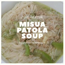 easy misua patola soup