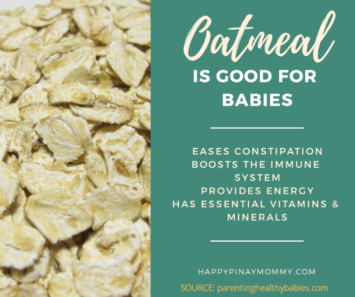 Babies also tend to benefit a lot from having oatmeal in their regular diet.