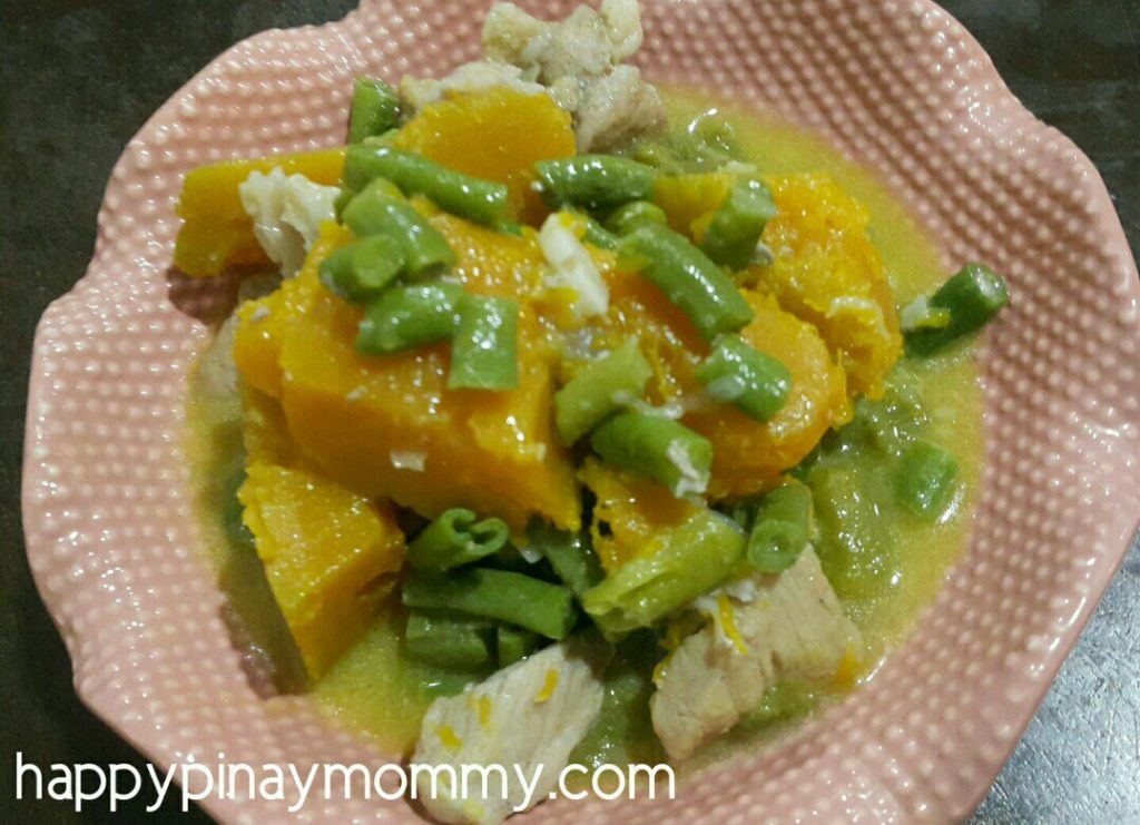 Yummy and easy: ginataang sitaw at kalabasa!