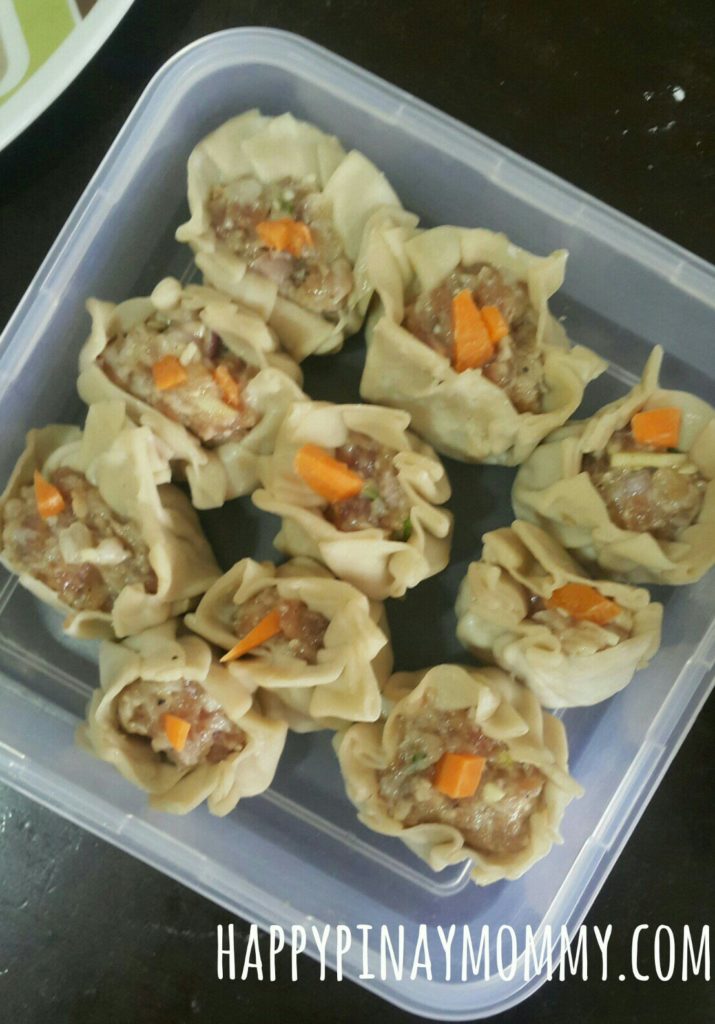 One of the reasons why I wanted to make homemade siomai, is that I could have siomai ready anytime for merienda or quick meals. 