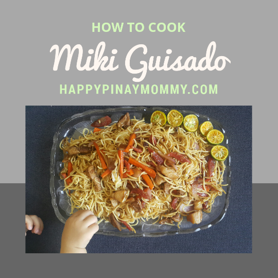 Miki pancit guisado recipe