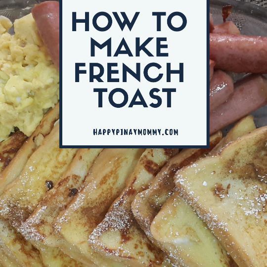 Here's a simple French toast recipe for breakfast, school snack or home meryenda. 