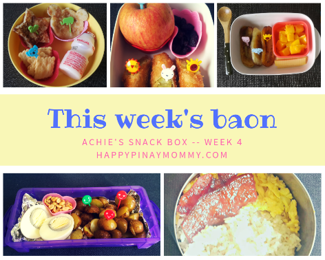 Hope this week's baon ideas will help you map out your child's school snack for the week.