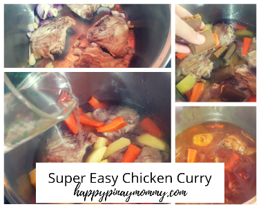 Super easy chicken curry recipe.