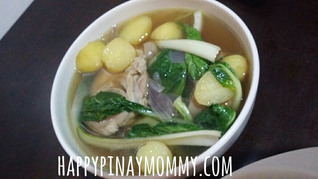 Yes, when served to the kids this nilagang pata soup should have so much soup! 