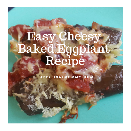 Easy cheesy baked eggplant recipe