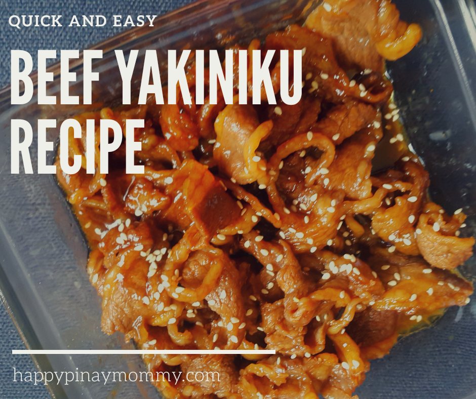 Easy Beef Yakiniku Recipe - Happy Pinay Mommy