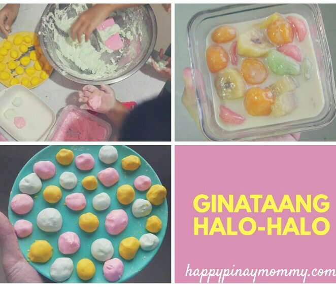 How to make colorful ginataang halo halo