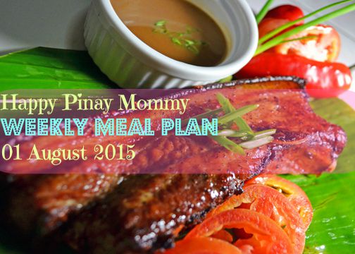 happy pinay mommy weekly meal plan