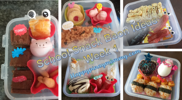 Weekly school snack baon ideas