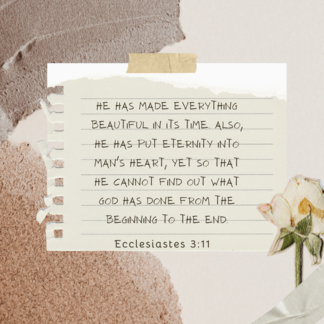 Ecc 3:9-11