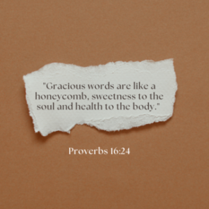 Proverbs 16:24