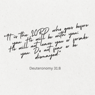 Deuteronomy 31:8