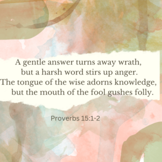 Proverbs 15:1-2