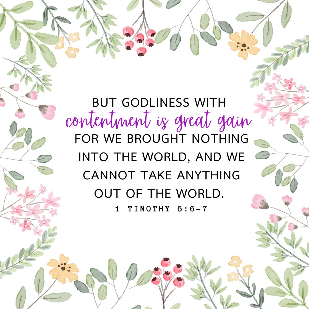 1 Timothy 6:6-7