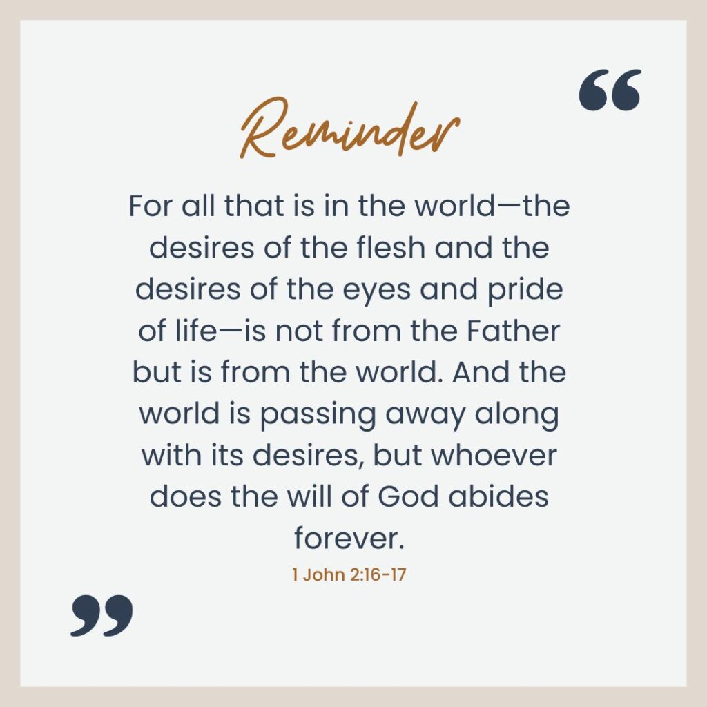 1 John 2:16-17