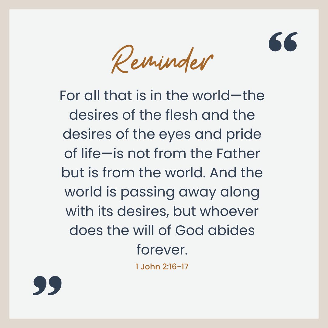 1 John 2:16-17