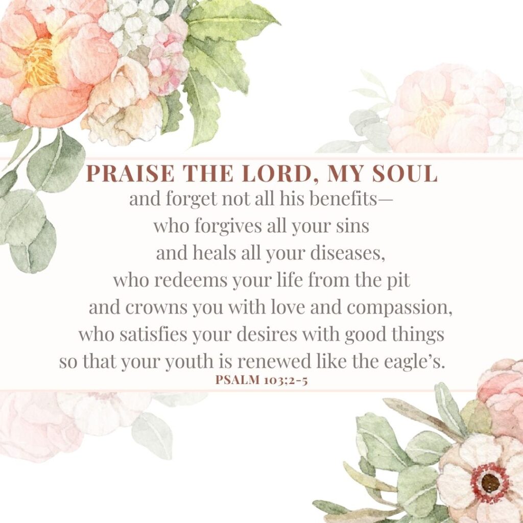 Psalm 103:2-5