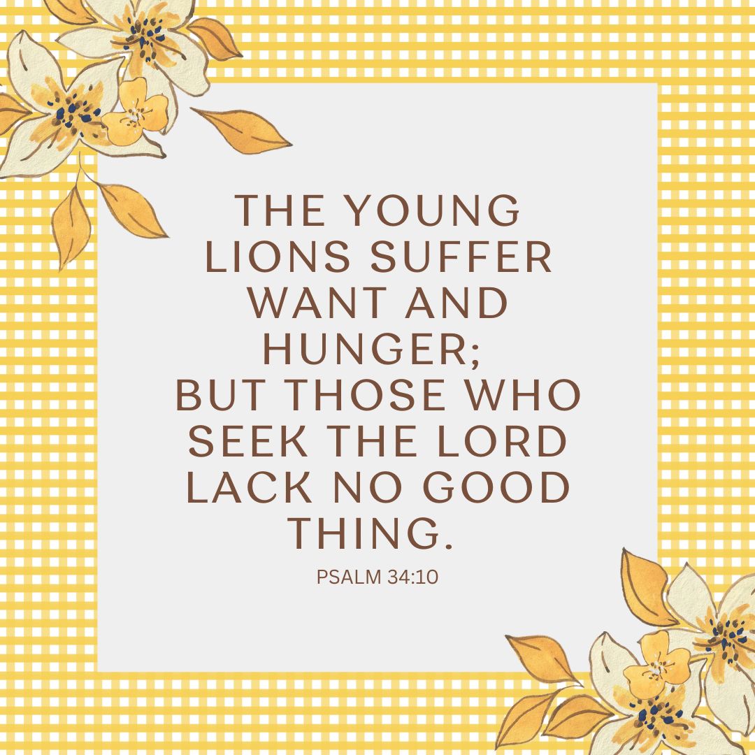 Psalm 34:10