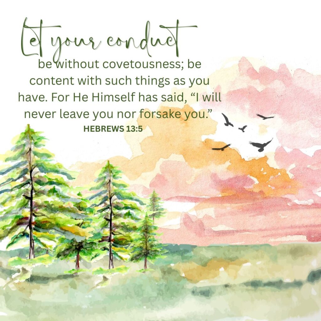 Hebrews 13:5 NKJV