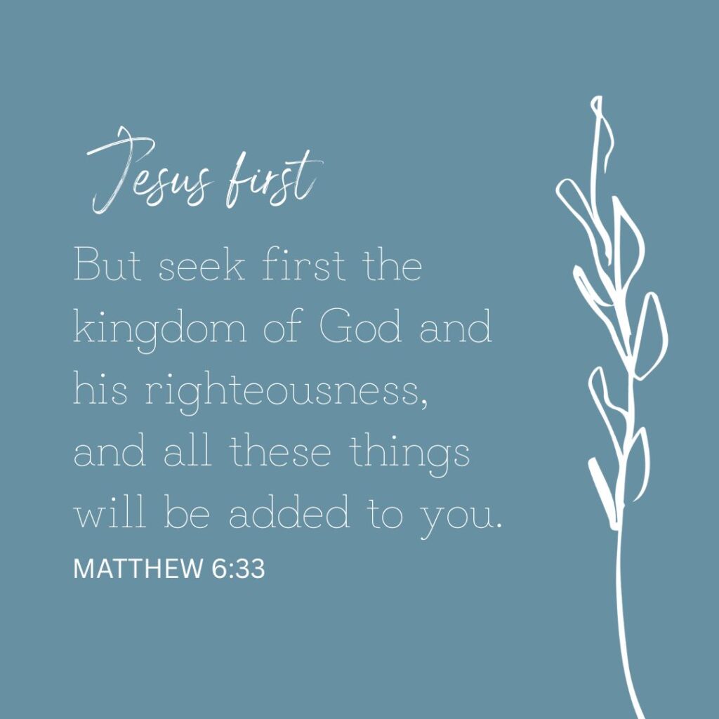 Matthew 6:33