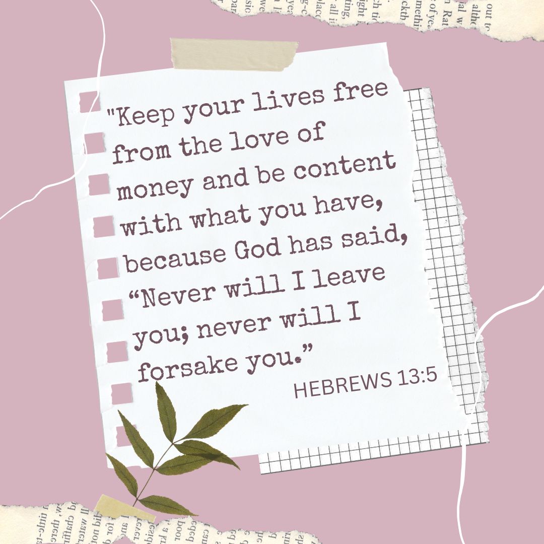 Hebrews 13:5