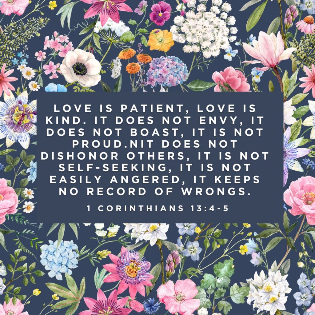1 Corinthians 13:4-5
