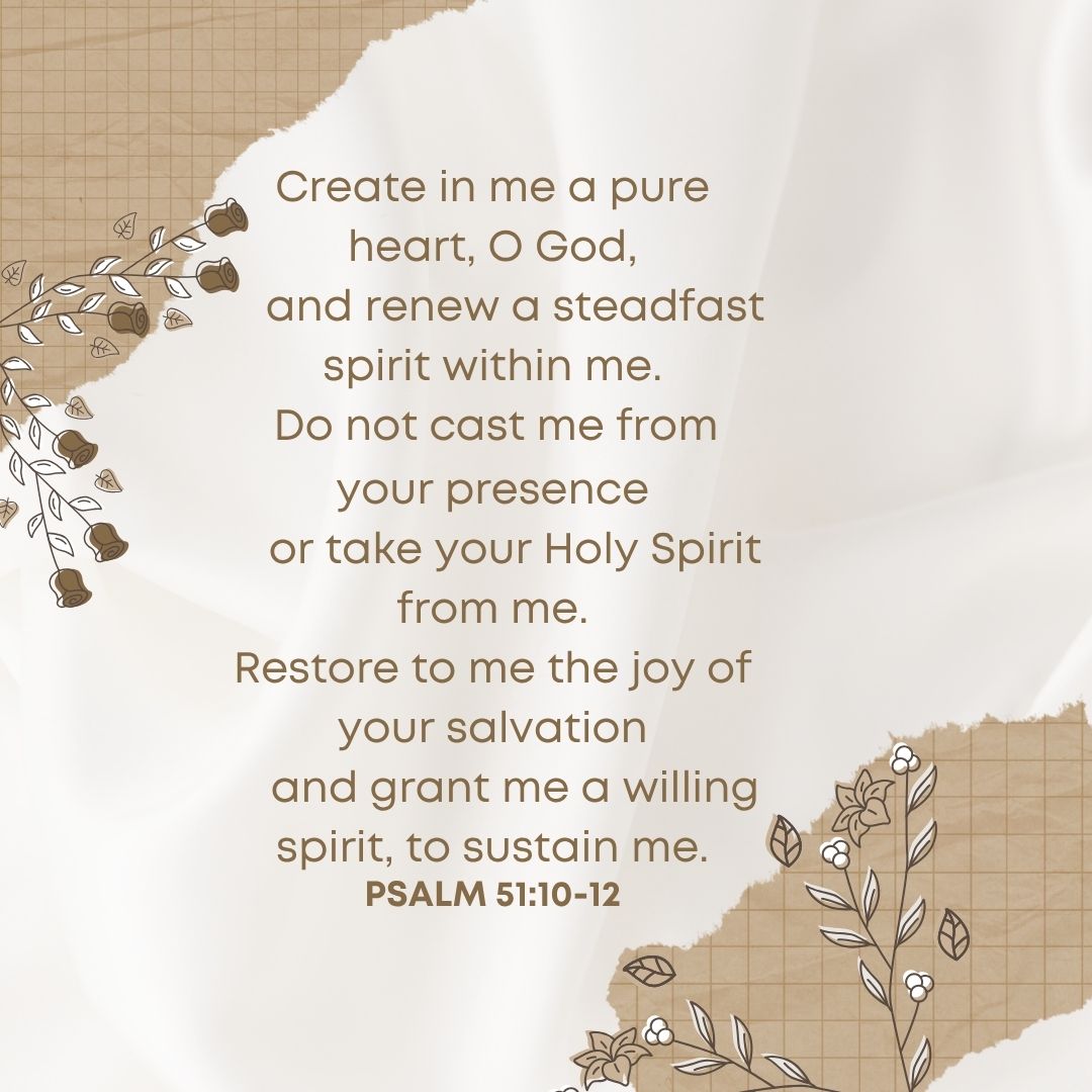 Psalm 51:10-12