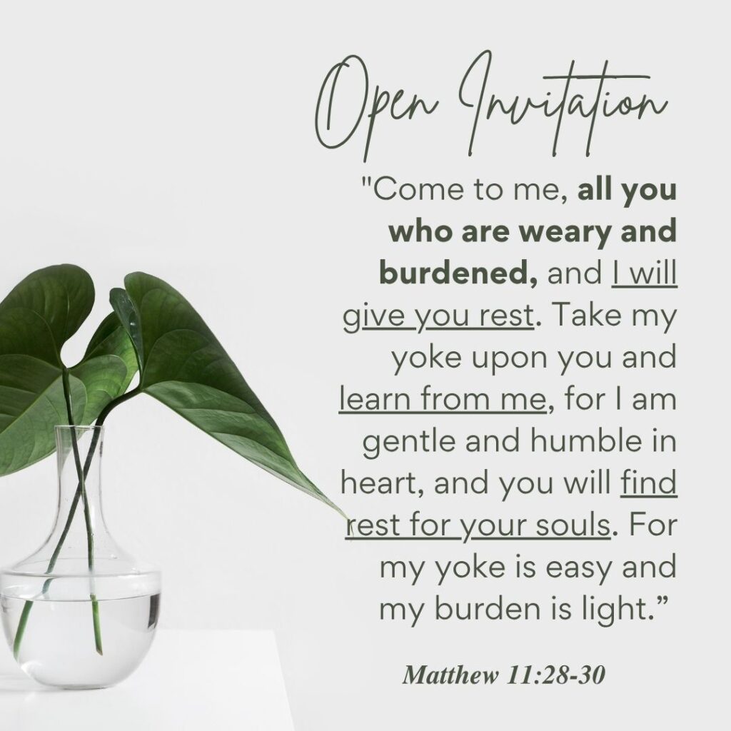 Matthew 11:28-30