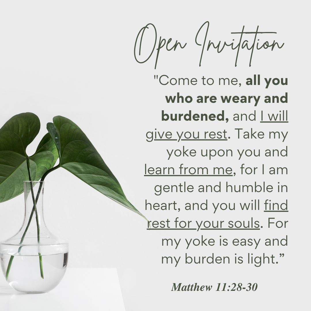 Matthew 11:28-30
